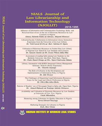 NIALS Journal of Law Librarianship and Information Technology (NJOLLIT)